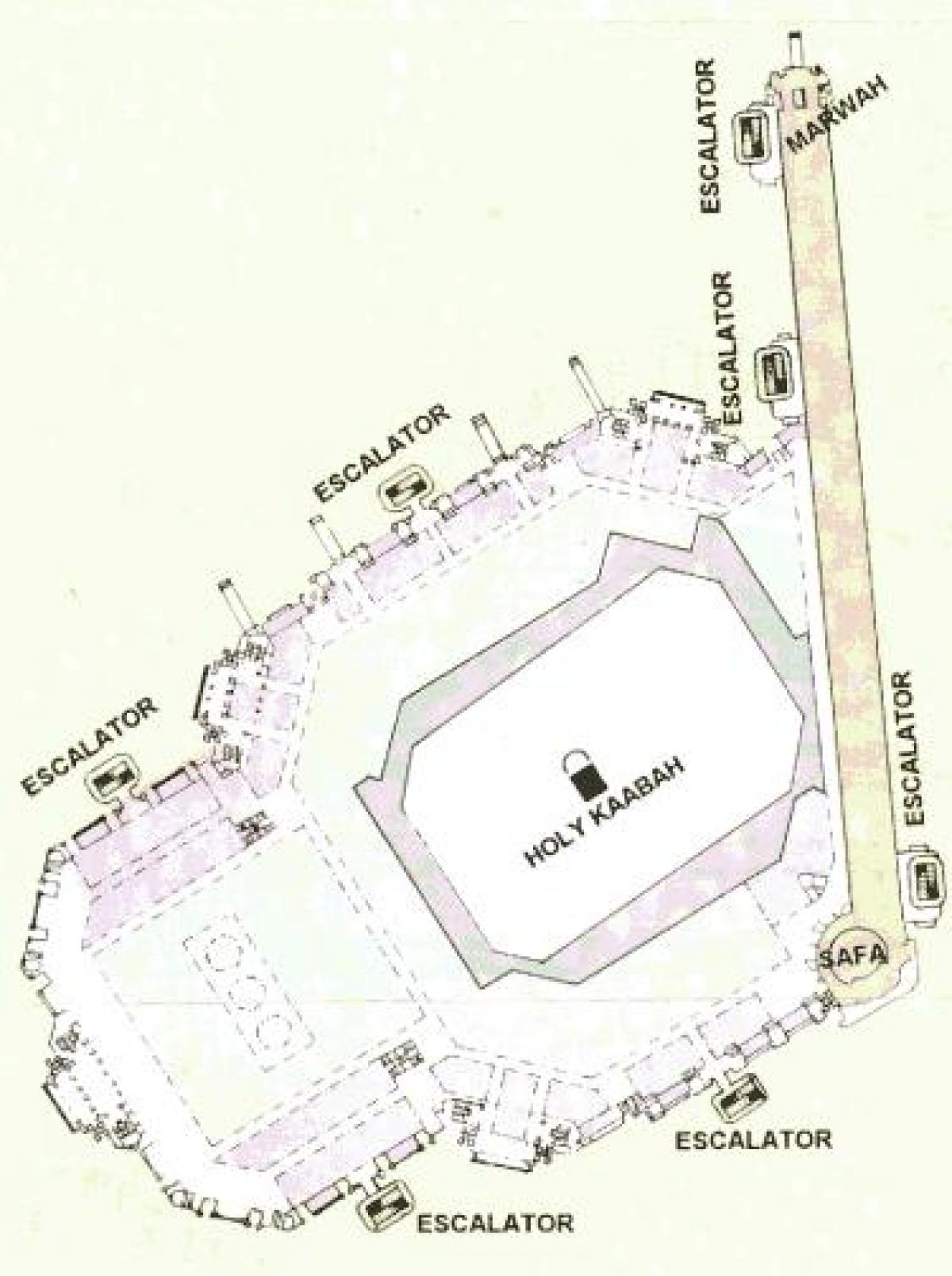 map of Kaaba শরীফ