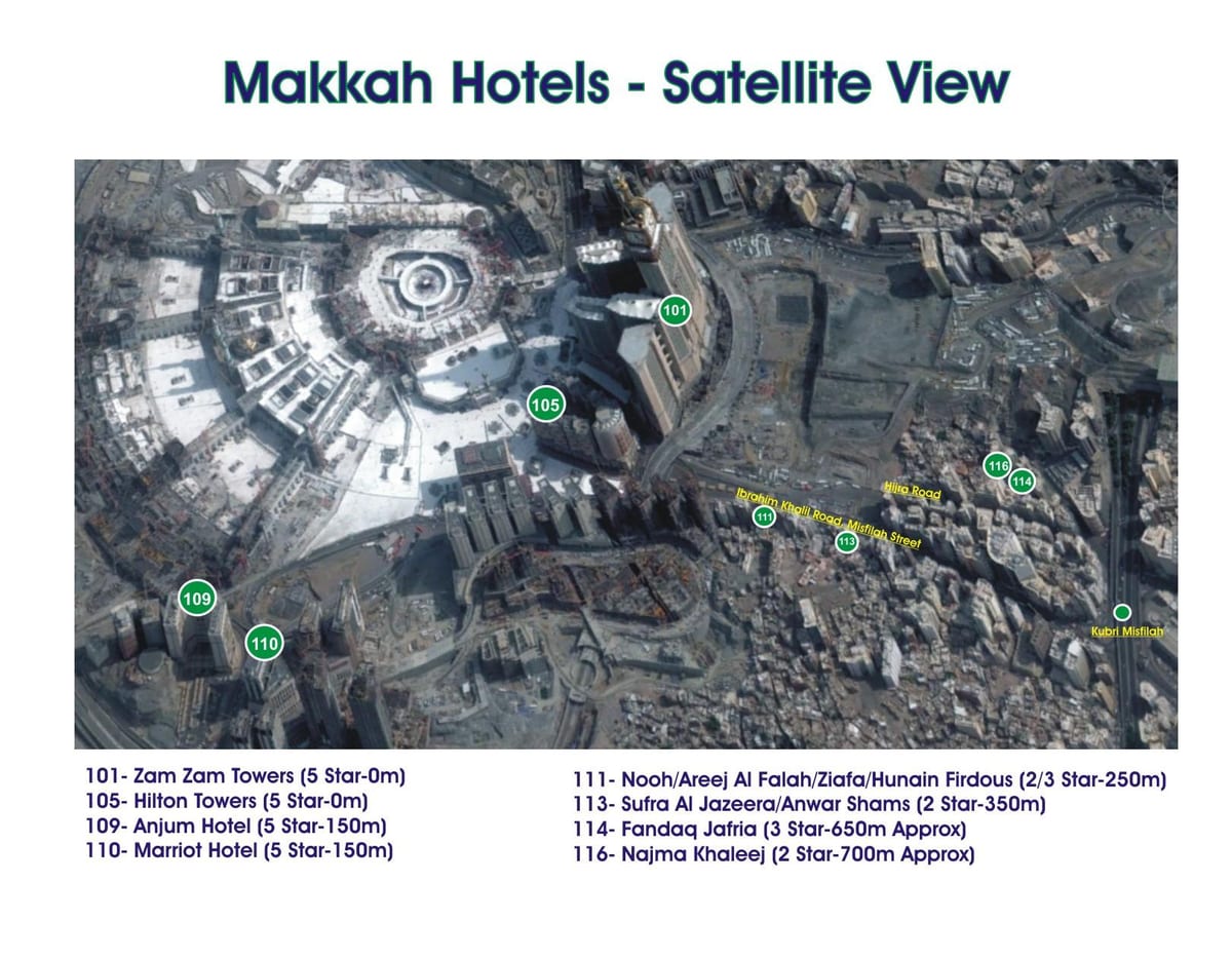 মানচিত্র kubri Makkah