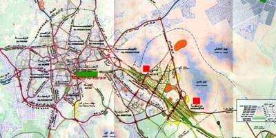 মক্কা হারাম শরীফ মানচিত্র