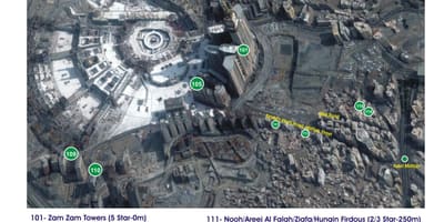 মানচিত্র kubri Makkah
